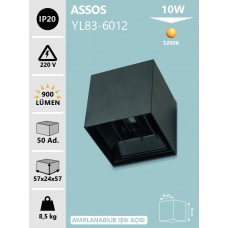 10W DIŞ MEKAN APLİK GÜNIŞIĞI- ASSOS